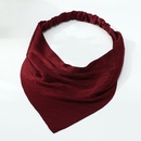 nouveau bandeau foulard triangle en mousseline de soie de couleur unie bandeau simple foulard bandeau lastiquepicture12