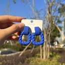 Klein blue earrings Korean version of geometric pendant earringspicture10