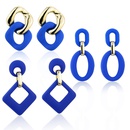 Klein blue earrings Korean version of geometric pendant earringspicture13