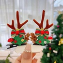New Christmas Elk Hairpin Hair Accessories Cartoon Duckbill Clip Antlers Christmas Tree Hairpin Headdresspicture17