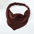 nouveau bandeau foulard triangle en mousseline de soie de couleur unie bandeau simple foulard bandeau lastiquepicture19