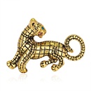 Broche animal tigre personnalit exagre rtro alliage broche zodiaque clout de diamants en grospicture8