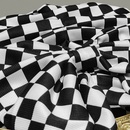Coiffe corenne  larges bords tricot extensible bandeau  carreaux noir et blanc accessoires de cheveux rtropicture10