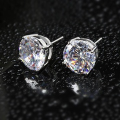 Korean fashion ear jewelry rhinestones earrings wholesale NHDP494406