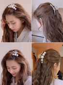 Perla horquilla cabeza trasera pinza de pelo tocado coreano accesorios para el cabello pinza de tiburnpicture7