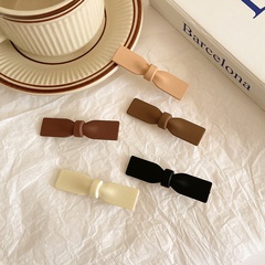 Horquilla de arco retro francés horquilla de té de leche color pinza de palabra horquilla flequillo accesorios para el cabello coreanos