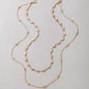 Mode Geometrischer Einfacher Schmuck Herz Perlen Doppelschichtige Halskette Geometrische Mehrschichtige Halskettepicture9