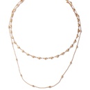 Mode Geometrischer Einfacher Schmuck Herz Perlen Doppelschichtige Halskette Geometrische Mehrschichtige Halskettepicture11