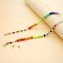 fashion popular letter mask chain eye lanyard nonslip glasses chain colorful soft pottery smiley face necklacepicture11