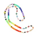 fashion popular letter mask chain eye lanyard nonslip glasses chain colorful soft pottery smiley face necklacepicture12
