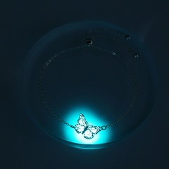 hot sale ins luminous butterfly bracelet simple fluorescent accessories anklet