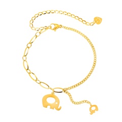 Bracelet de couture d'éléphant de mode de bijoux coréens bracelet de visage souriant
