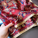 68cm small silk scarf spring and autumn fashion retro decoration mulberry silk small scarfpicture8