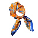 Silk scarf spring and autumn thin style fashion 100 mulberry silk orange small scarfpicture10
