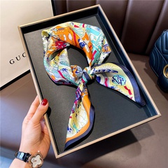 mulberry silk scarf female autumn style foreign fashion 68cm square scarf