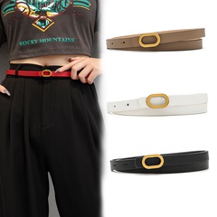 Narrow belt fashion wild belt fine decoration retro buckle belt wholesale