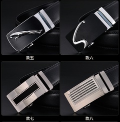 men's belt business automatic buckle leopard men's belt wholesale