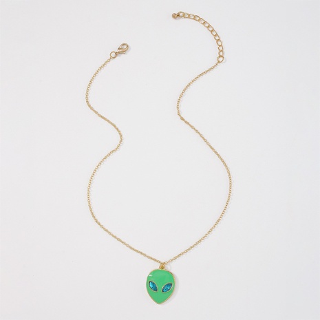 color drop-shaped alien pendant necklace's discount tags