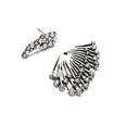 new crystal heart asymmetrical leaf pendant earrings wholesalepicture19