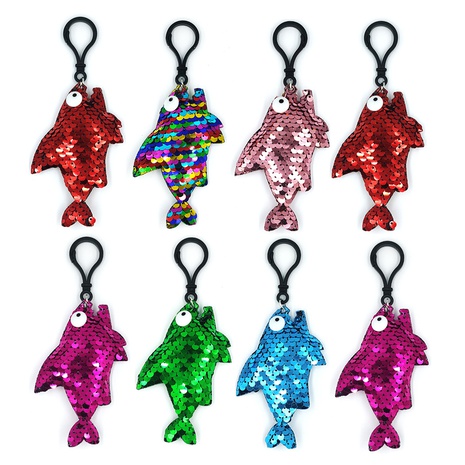 reflective sequined shark bag pendant keychain accessories NHDI496156's discount tags