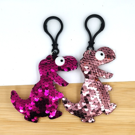 Reflective Fish Scale Sequined Shiny Dinosaur Keychain Accessories NHDI496171's discount tags