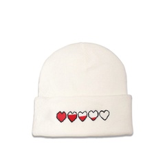 Korean fashion cute embroidery love knitted hat warm personality woolen hat