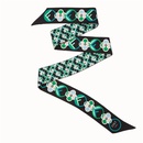 new style Tarot letter small floral print silk scarf ribbon headbandpicture11
