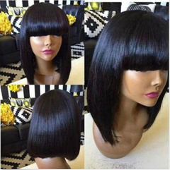 New Wig Factory Fashion Bobo European and American Foreign Trade Short Hair Japanese Style Face Trimming Bobo Hair Set Wholesale Wish