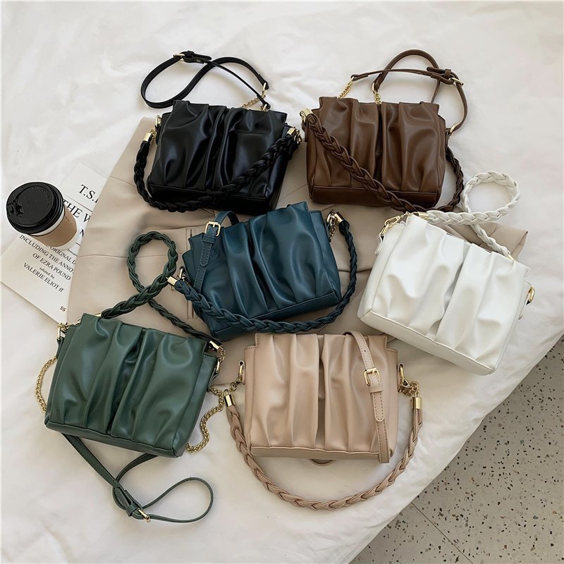 Textur Handtaschen Koreanische Version trendige Kette OneShoulderAchseltasche Falttasche