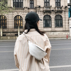 new trendy fashion simple waist bag Korean version chest bag messenger bag