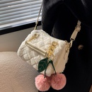 Furry small bag autumn and winter new fashion plush messenger bag texture portable plush pillow bagpicture8