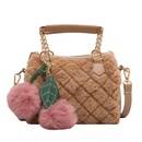 Furry small bag autumn and winter new fashion plush messenger bag texture portable plush pillow bagpicture11