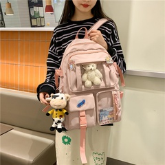 Backpack school bag female Korean high school student backpack junior high school student large-capacity travel bag