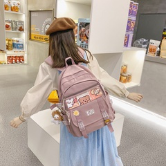 Schoolbag female large capacity college students junior high school students high school students new Korean version of the backpack