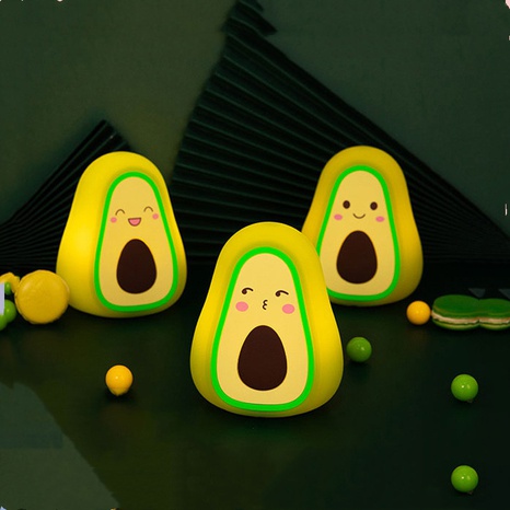 Avocado silicone lamp night light cute gift charging pat light  NHYJA498545's discount tags
