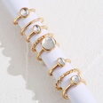 fashion geometric alloy crystal ring combination eight piece setpicture16