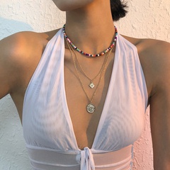 Bohemian Rice Bead Multilayer Necklace