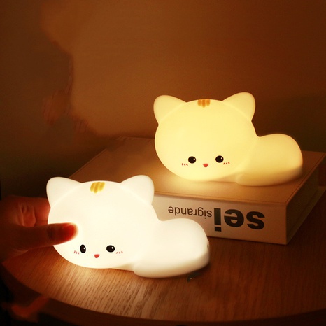 Good-looking Cat USB Charging Colorful Night Light Bedside LED Table Lamp NHYJA498539's discount tags