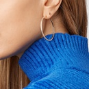retro autumn winter linear diamond simple Cshaped earrings wholesalepicture8