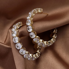 Retro rhinestone geometric earrings fashion exquisite earrings wholesale