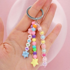 new bohemian style five-pointed star keychain mobile phone small pendant