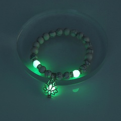 Bracelet de cheville lumineux Halloween Lotus turquoise