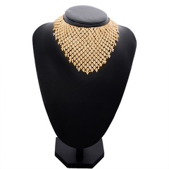 European and American exaggerated short diamond claw chain welding choker clavicle necklace