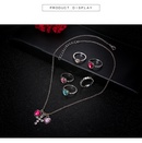 neues RingHalskettenSet Europische und amerikanische Mode Herzkreuz Diamant 6teiliges Setpicture11