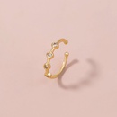 simple copper zircon piercing nose ring ladies exaggerated nose piercing niche jewelrypicture9