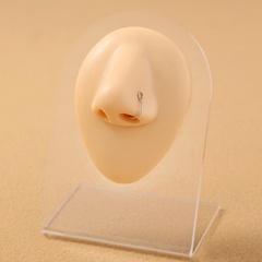 Anneau de nez en forme de U nouveau faux pince-nez en acier inoxydable anneau de nez accessoires de nez