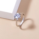 anillo de damas simples accesorios con incrustaciones de anillo de cobre de circn al por mayorpicture8