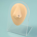 Zircon microincrust laisse anneau de faux nez en forme de U personnalit tendance mini piercing anneau de nez bijouxpicture10
