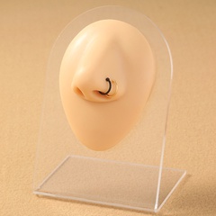 anillo de nariz personalizado piercing del cuerpo humano nuevo clip de nariz falso de acero inoxidable hip hop uñas de nariz exageradas