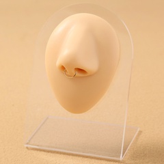 nicho tabique nasal anillo de nariz en forma de U nuevo clip de nariz falso de acero inoxidable